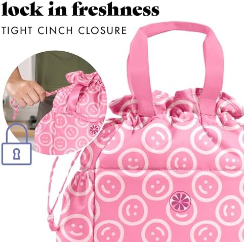 Fit & Fresh Cromwell Cinch Insulated Lunch Bag for Women w/Containers