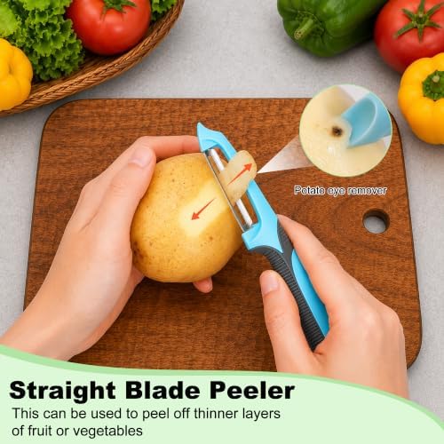 3-in-1 Vegetable Peeler, Julienne Peeler & Vegetable Slicer Kitchen Tool