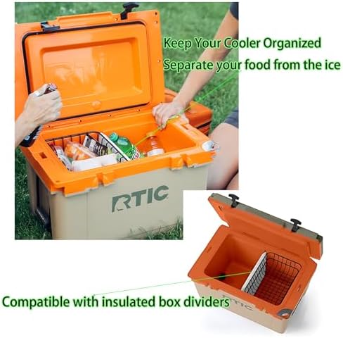 52 qt Cooler Basket Compatible with 52&72 Qt Ultra-Light Rtic Cooler, Compatible with Coleman 54 Qt Steel Belted Coolers