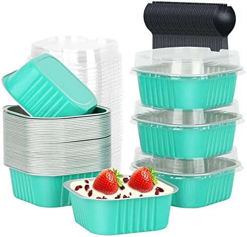 LNYZQUS 10oz Mini Cake Tins with Lids, Individual Cinnamon Roll Pans