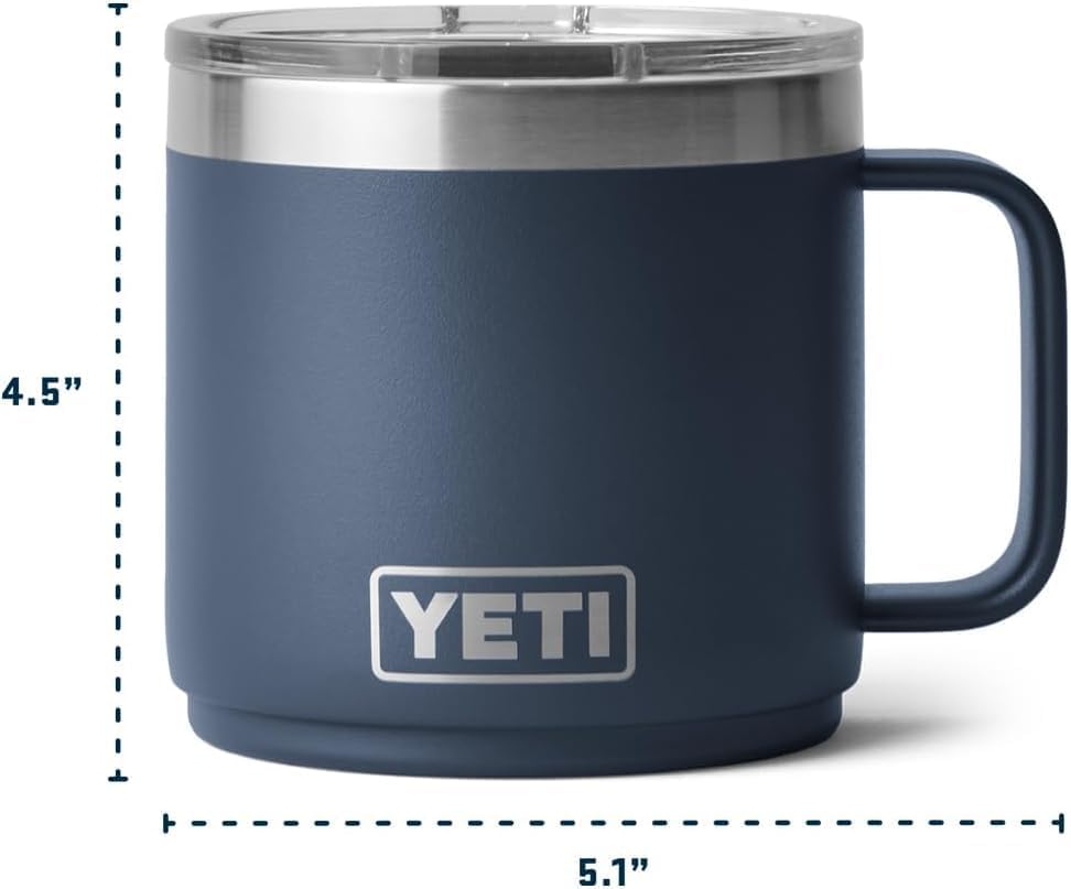 YETI Rambler 14 oz Ceramic Lined Stackable Mug, Wetlands Camo