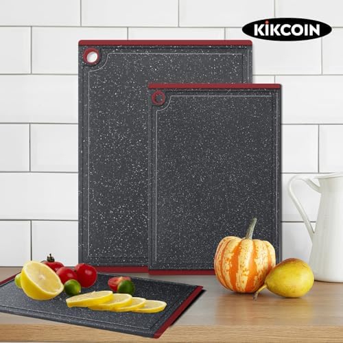 Cutting Board, Extra Large Cutting Boards for Kitchen Chopping Board with Juice Grooves, Kikcoin