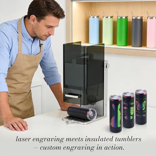 Joyclub 20 oz Tumblers Bulk 10 Pack Rainbow Stainless Steel Skinny Straight