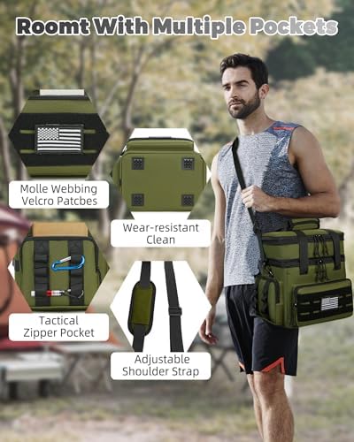 holuxer Lunch Bag & Lunch Box for Men - Tactical Large Soft