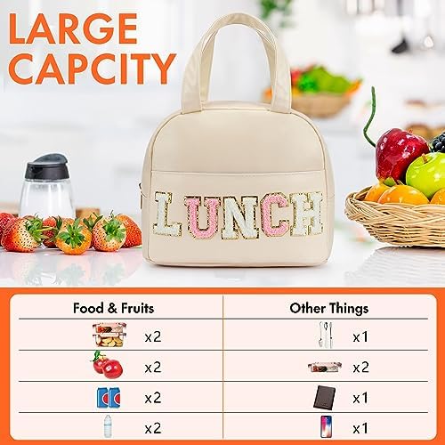 Lunch Bag for Women Insulated For Men PU leather Small Office Work lunch