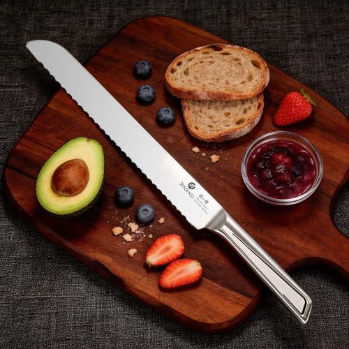 imarku Serrated Bread Knife with Japanese High Carbon Stainless Steel