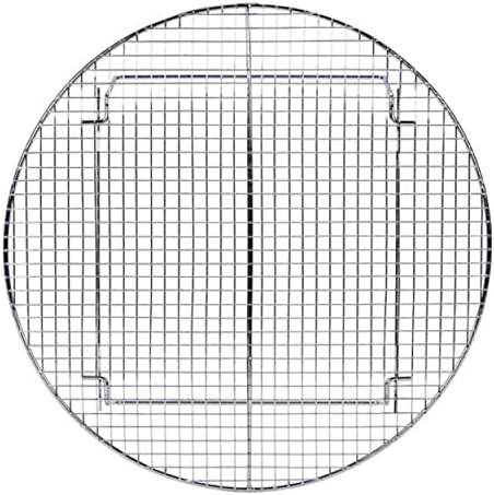 TrueCraftware- 17-3/4” Round Steamer Rack/Cooling Rack Nickel Plated- Steamer Insert for Veggie Fish Seafood Cooking for Cooling Steaming Baking Cooking Lifting Food in Pots Cake Pan Pressure Cooker