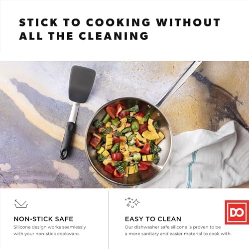 DI ORO Chef Series Silicone Spatula - 600F Heat Resistant