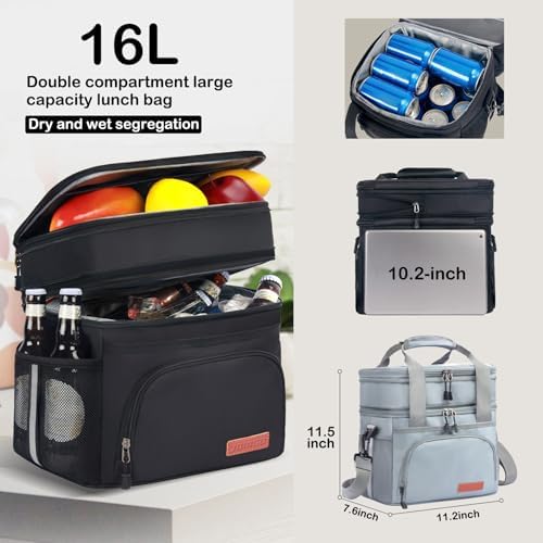 JOINGO Tactical Lunch Box for Men/Women, 16L Expandable Insulated Lunch Bag