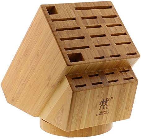 ZWILLING 26-slot Bamboo Swivel Knife Block
