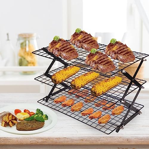 ShellKingdom 3 Tier Collapsible Cooling Rack, Outdoor Camping Picnic Shelf