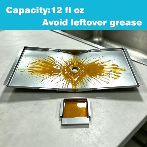 18“-24” Universal Grease Tray with Catch Pan for Nexgrill, Dyna-Glo
