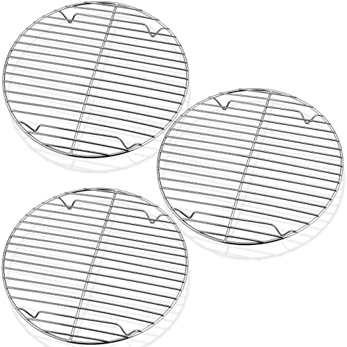 P&P CHEF Round Cooking Rack, Cooling Rack for Steamer, 9”, Silver