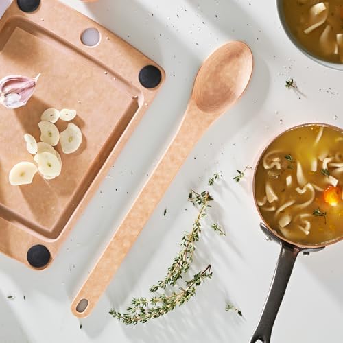 Epicurean Kitchen Series Utensils Small Serving Stirring Spoon - Dishwasher Safe, Non-Toxic and Made in the USA, Natural