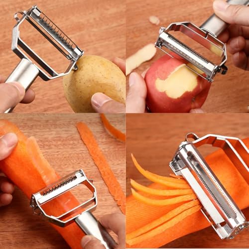 4 Pcs Kitchen Peeler Set for Veggie, Fruit, Butter, Orange