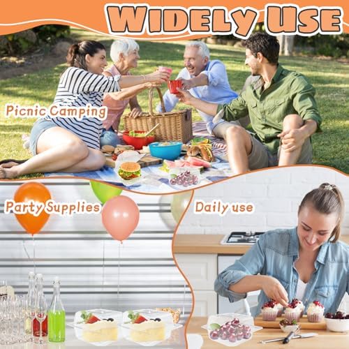 Jizvxe 50 Pcs Clear Plastic Take Out Containers,Clear Plastic Square Hinged Food Container with Lids,Disposable Clamshell Dessert Containers for Salad,Pasta,Hamburger(5.3 x 4.7 x 2.8 in)