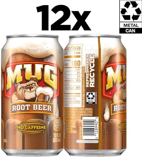 Mug Root Beer, 12 Fl Oz Cans (Pack of 12)