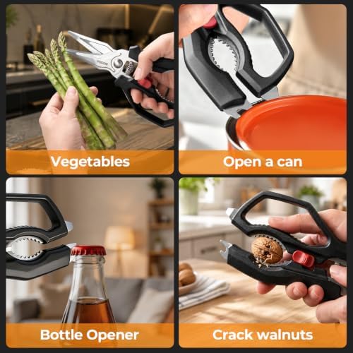 Kitchen Scissors, Heavy Duty Cooking Shears for Poultry, Meat & Bone
