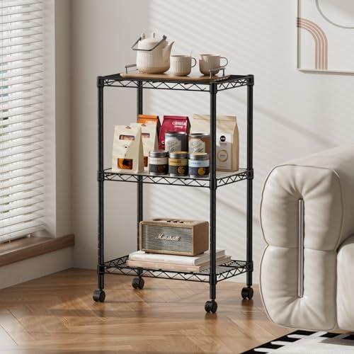 SINGAYE Small Shelves Kitchen Storage Shelf Wire Shelving Metal Adjustable