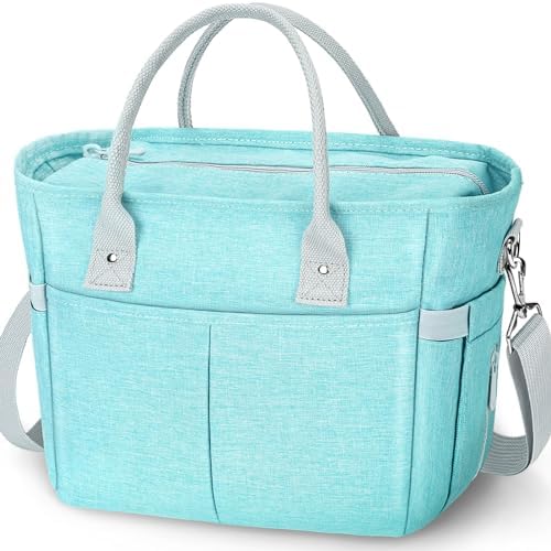 KIPBELIF Cute&Classy Roomy Insulated Lunch Bags for Women - Stylish & Functional Large Tote Adult Lunch Box for Working & Picnic