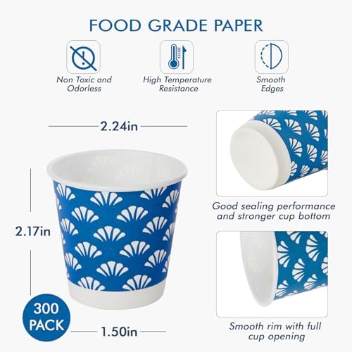 JollyPack 300 Pack 3 oz Disposable Bathroom Paper Cups