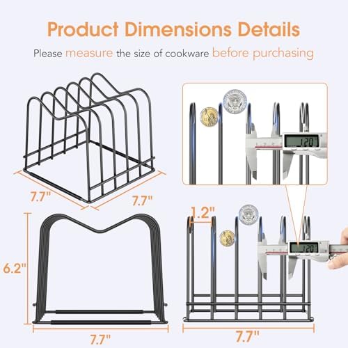 ORDORA 2PC Cutting Board Organizer Holder, Baking Sheet Rack for Kitchen