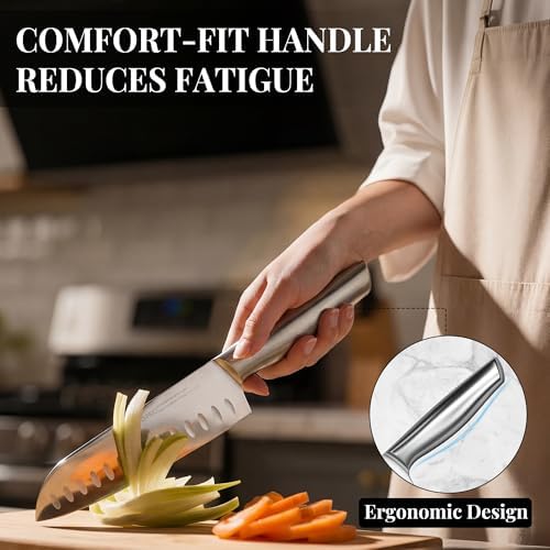 KnifeSaga 14 Pcs Knife Block Set, Premium, Razor Sharp, Japanese Steel