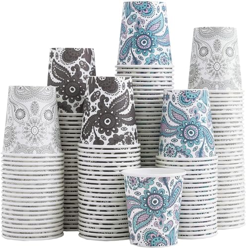 Clawsoff 300 Pack 3 oz Paper Cups Small Disposable Mouthwash Bathroom Cups