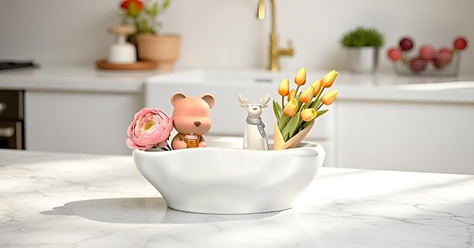 9" Serving Bowls, Large Oval Serving Dishes for Wedding and Dinner Parties, 42 Oz for Salad, Side Dishes, Pasta, Microwave & Dishwasher Safe