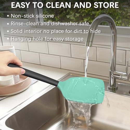 Coukre 2 Pack Silicone Spatula Set,High Heat Resistant, BPA-Free