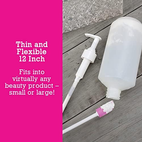 Spatty Daddy Silicone Spatula — Scraper Tool to Reach Every Last Drop in Any Bottle or Jar (Pink, 12 Inch)