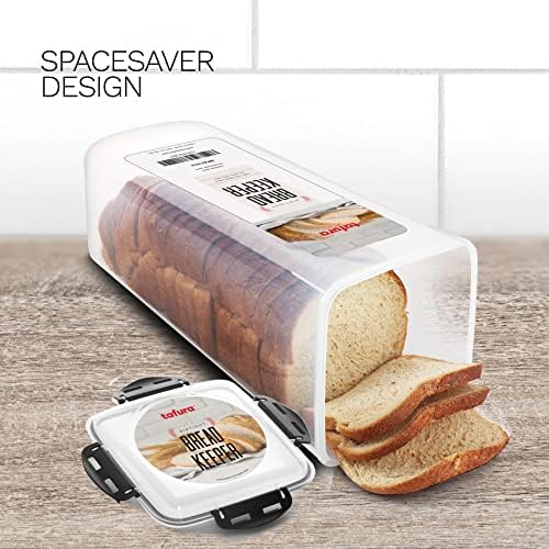 Tafura Bread Containers, 2 Pack, 5 L, Airtight BPA-Free Bread Boxes