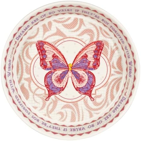 Dolly Parton Jeweled Mosaic Butterfly Design Pie Quiche Dish Stoneware, Oven Safe, Bakeware, Baking Dish, 10 Inch
