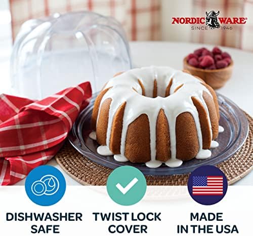 Nordic Ware Cake Keeper, Deluxe Bundt, Clear