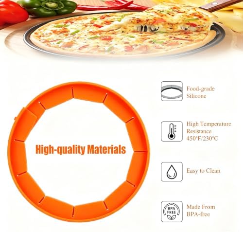 Easily Adjustable Silicone Pie Crust Protector, Fits8-11.5" Pie Crust