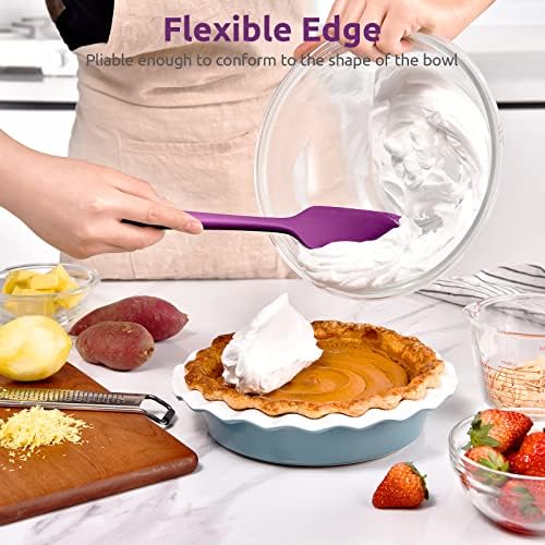 U-Taste Silicone Large Spatula, 600ºF High Temp Bowl Scraper, 11.38"/Purple