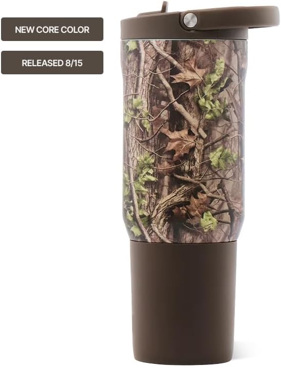 HydroJug Sport 20 oz Insulated Stainless Steel Water Bottle, Woodland