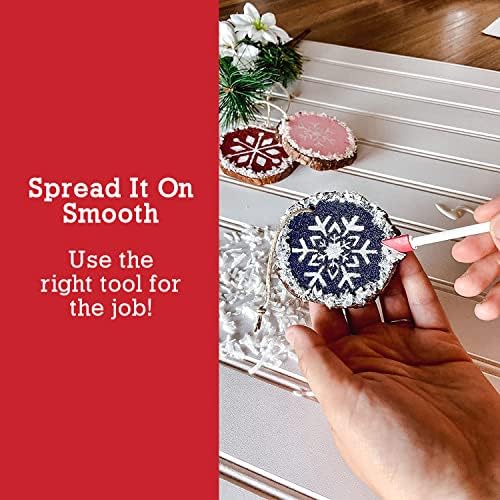 Spatty Daddy Red 6 & 12 Inch Craft Spatula Set, Glue & Paint Scraper