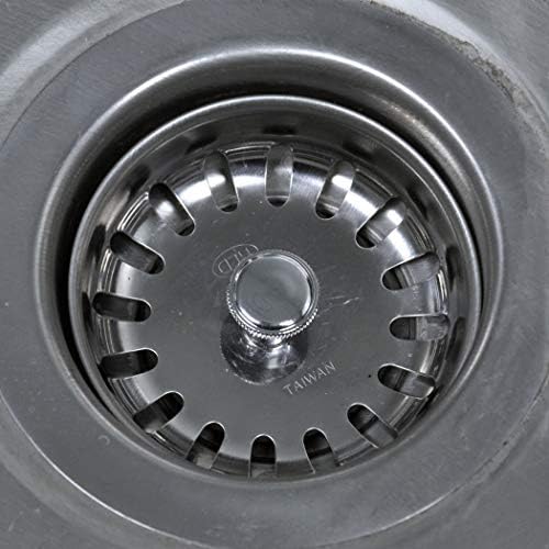 Danco 88275 3-1/4 inch Kitchen Sink Basket Strainer Splash Guard with Stationary Post, Stainless Steel (Pack of 2)