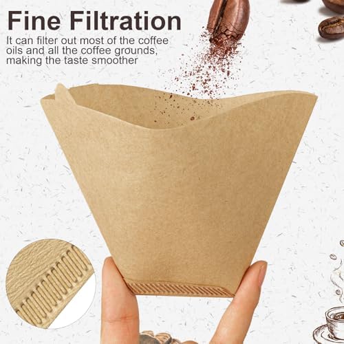 100 Count #4 Cone Coffee Filters 8-12 Cup Compatible with Ninja Maker