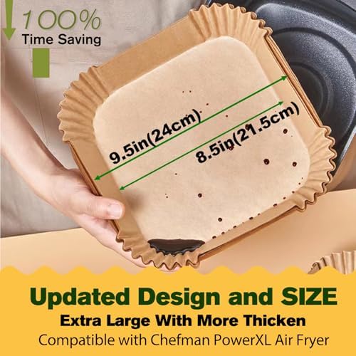 Air Fryer Liners for CHEFMAN Air Fryer 9 Qt, Power XL Air Fryer Liners