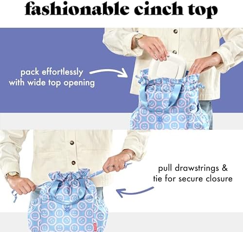 Fit & Fresh Cromwell Cinch Insulated Lunch Bag for Women w/Containers