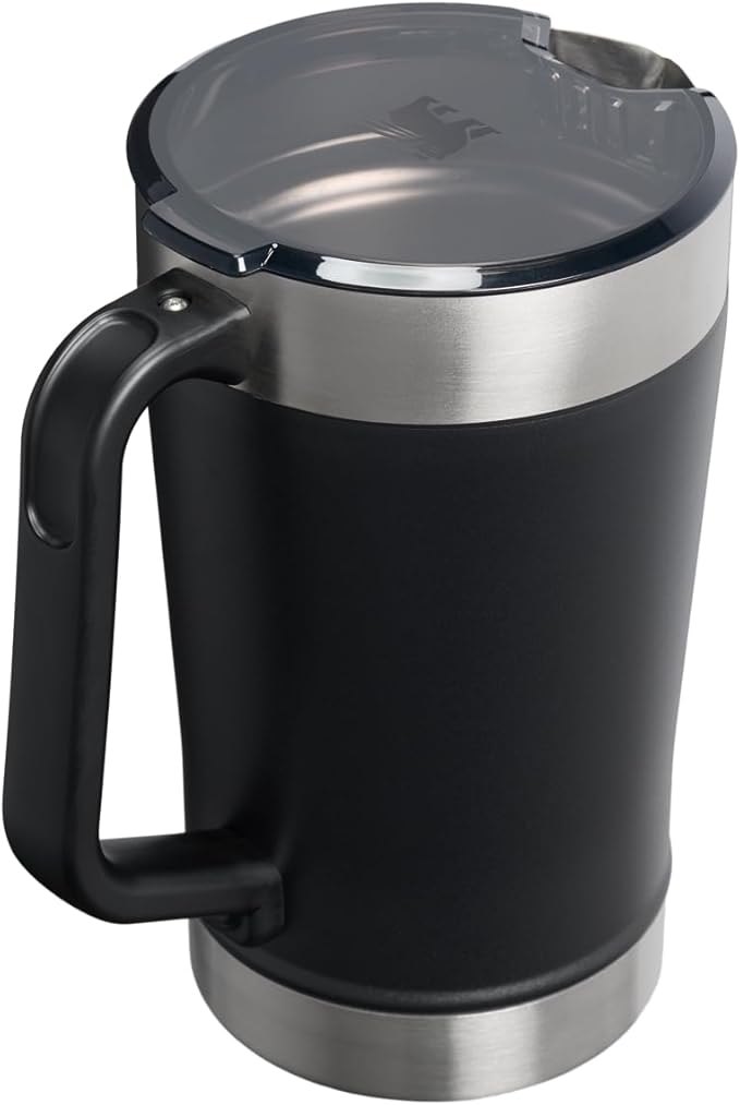 Stanley Stay-Chill Pitcher 64 oz | Cold Water, Beer, and Drink Pitcher with Lid | Large Capacity Durable Beverage Container with Handle | Insulated Stainless Steel | BPA-Free
