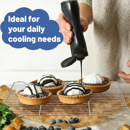 TeamFar Cooling Rack, 16.6” x 11.45” Stainless Steel Wire Baking Rack, 2PCS