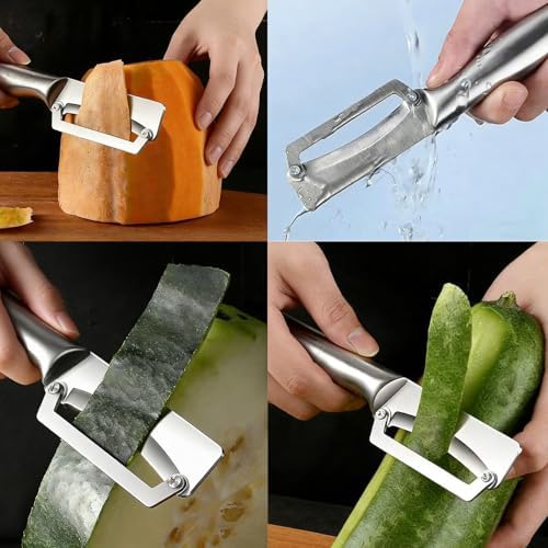 4 Pcs Kitchen Peeler Set for Veggie, Fruit, Butter, Orange