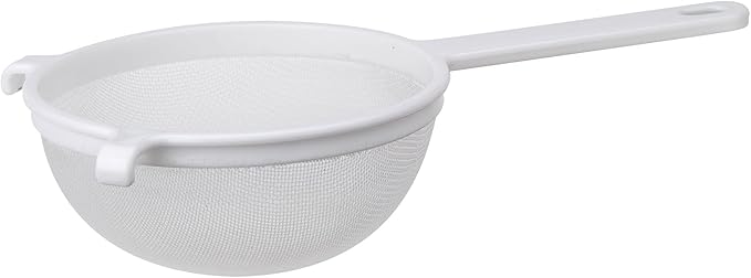 HIC Kitchen Double-Ear Fine Mesh Strainer, BPA-Free, 7-Inch, For Sifting Baking Ingredients, Straining, And Draining Soups, Stocks, And Sauces