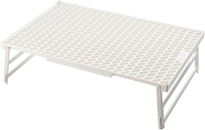 Hutzler Coolwave Stackable Cooling Rack, 15 x 10 Inches, Collapsible Baking Rack, BPA Free (White)