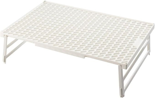 Hutzler Coolwave Stackable Cooling Rack, 15 x 10 Inches, Collapsible Baking Rack, BPA Free (White)