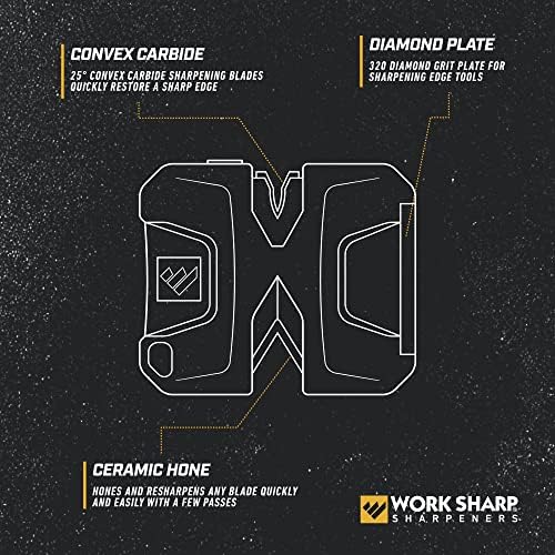 Work Sharp Portable Pivot Knife Sharpener, WSEDCPVT EDC Black