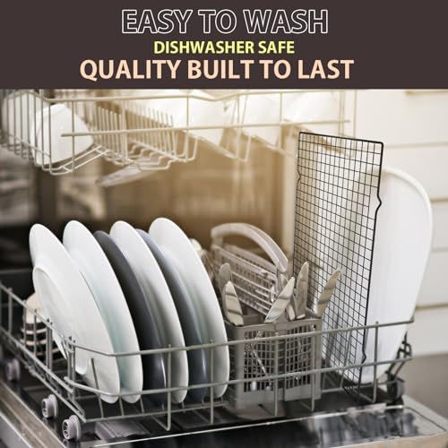 Briout Cooling Rack for Cooking and Baking, 16" x 10" Wire Rack, Black